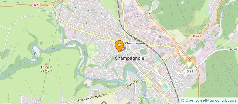 localisation de l'entreprise MADAME MARCEL THEVENIN  CHAMPAGNOLE