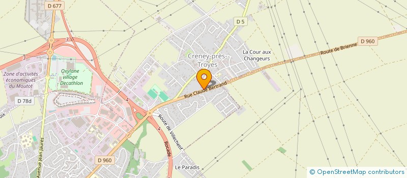 localisation de l'entreprise MADAME MARCELA ARANEDA  CRENEY-PRES-TROYES