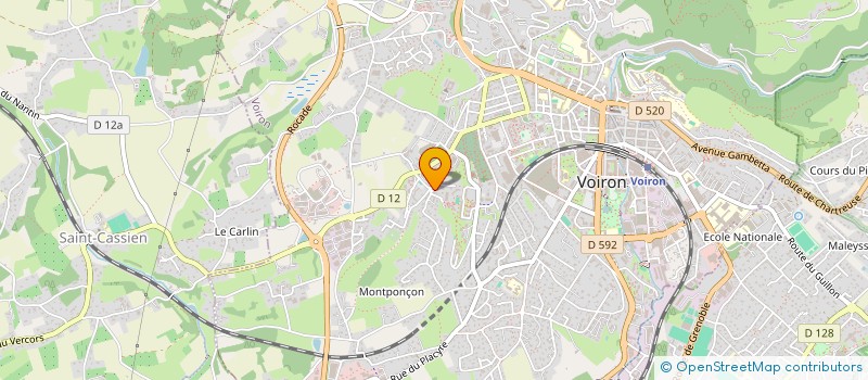 localisation de l'entreprise MADAME MARCELA DE ALMEIDA BRAVO BEOZZO  VOIRON