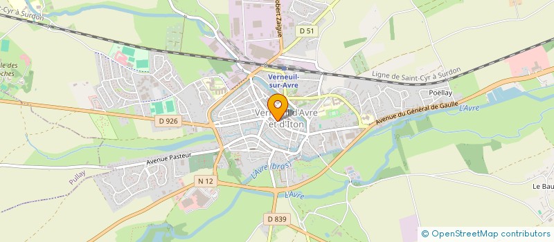 localisation de l'entreprise MADAME MARCELINE AMIEL  VERNEUIL D'AVRE ET D'ITON