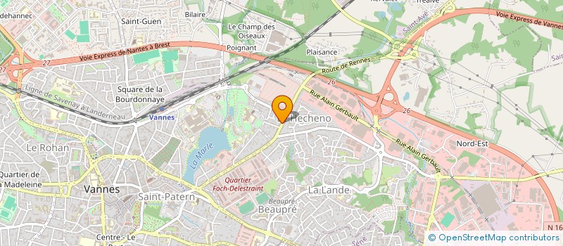 localisation de l'entreprise MADAME MARCELINE CONAN à VANNES