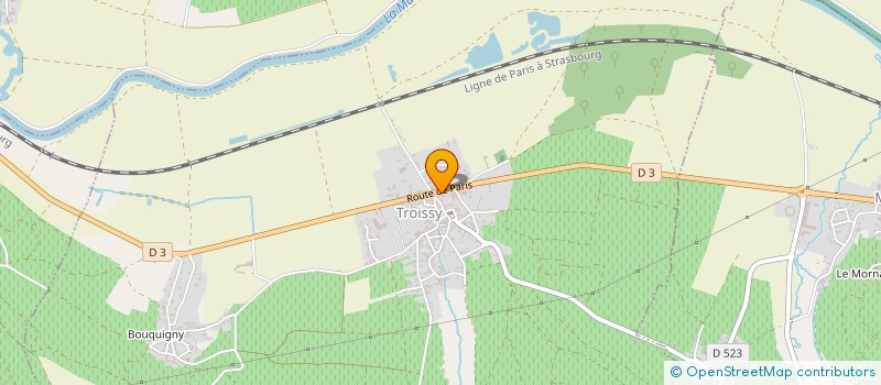 localisation de l'entreprise MADAME MARCELINE GUIBORAT  TROISSY