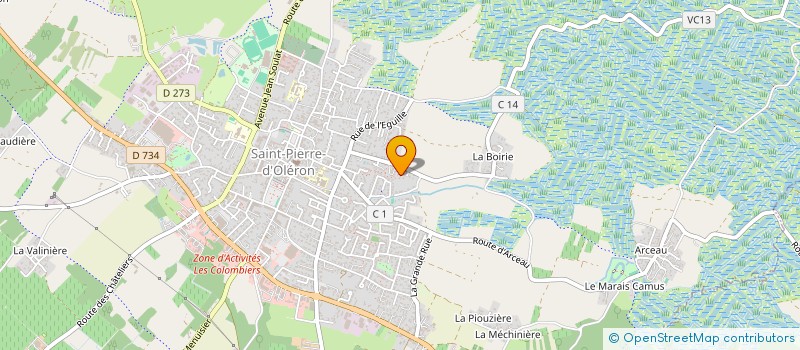 localisation de l'entreprise MADAME MARCELINE KANTIONO  SAINT-PIERRE-D'OLERON