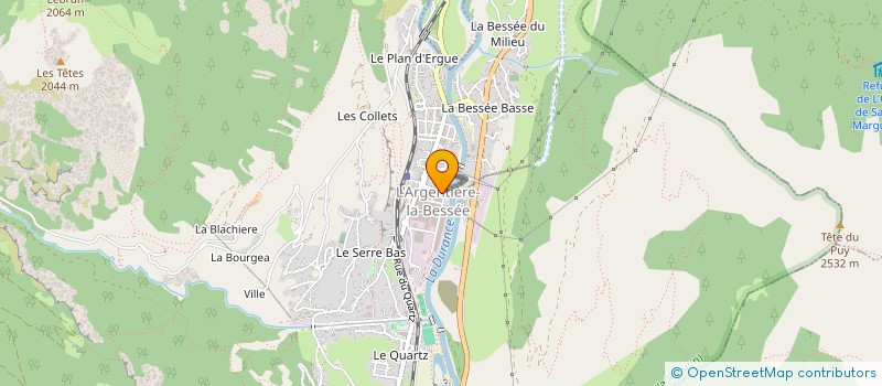 localisation de l'entreprise MADAME MARCELINE MURAT  L'ARGENTIERE-LA-BESSEE