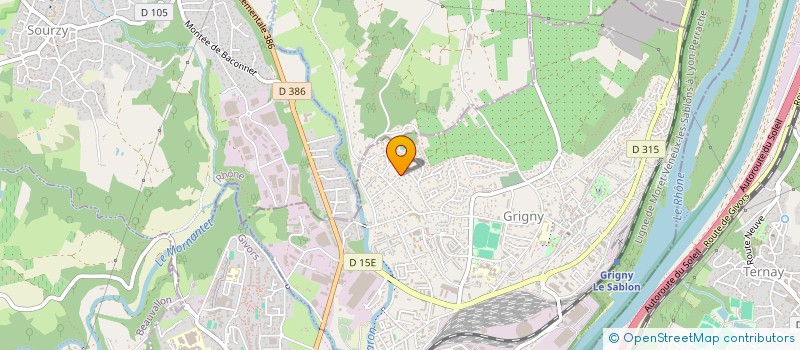 localisation de l'entreprise MADAME MARCELINE PAUCHARD  GRIGNY