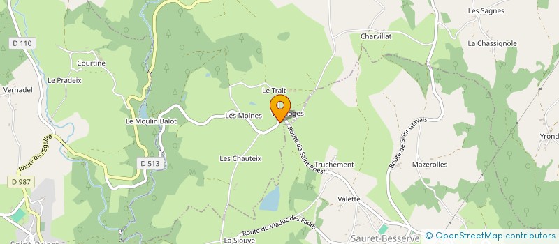 localisation de l'entreprise MADAME MARCELINE THOMARAT  ESPINASSE