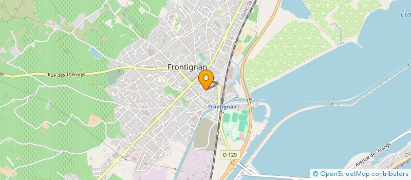 localisation de l'entreprise MADAME MARCELINE VIGUES à FRONTIGNAN