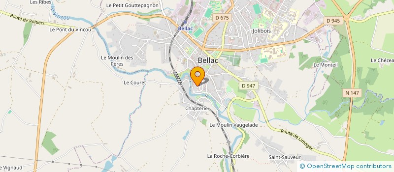 localisation de l'entreprise MADAME MARCELLA HEXSPOOR  BELLAC