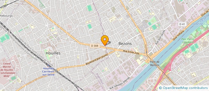 localisation de l'entreprise MADAME MARCELLA PEREIRA DE MACEDO  HOUILLES