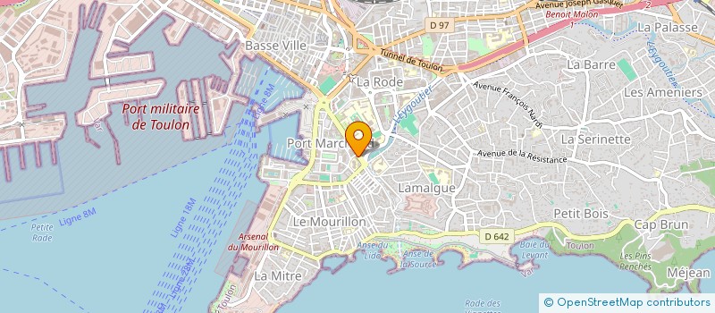 localisation de l'entreprise MADAME MARCELLE AGUILLON  TOULON