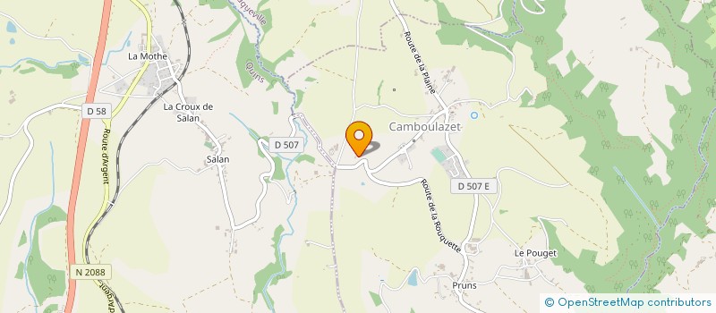 localisation de l'entreprise MADAME MARCELLE ALARY  BARAQUEVILLE