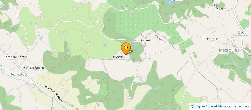 localisation de l'entreprise MADAME MARCELLE BAILLARGUES  AURADOU