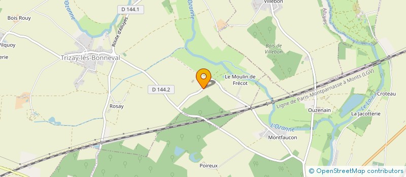 localisation de l'entreprise MADAME MARCELLE BAUDET à TRIZAY-LES-BONNEVAL