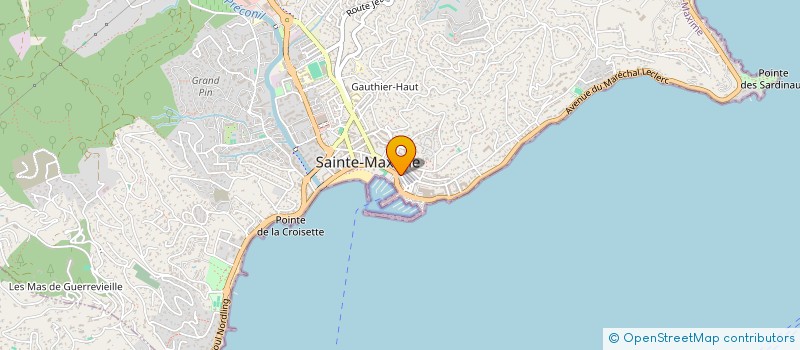 localisation de l'entreprise MADAME MARCELLE BERGER à SAINTE-MAXIME