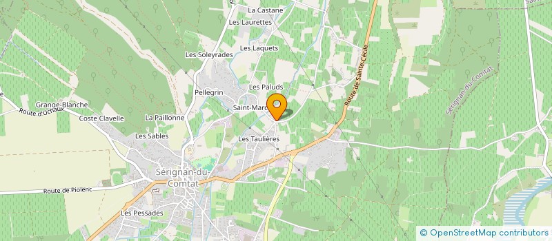 localisation de l'entreprise MADAME MARCELLE BERNARDIN  SERIGNAN-DU-COMTAT