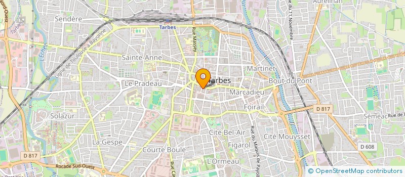 localisation de l'entreprise MADAME MARCELLE BLANC  TARBES