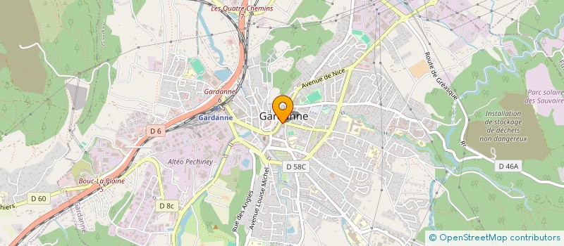 localisation de l'entreprise MADAME MARCELLE BOREL  GARDANNE