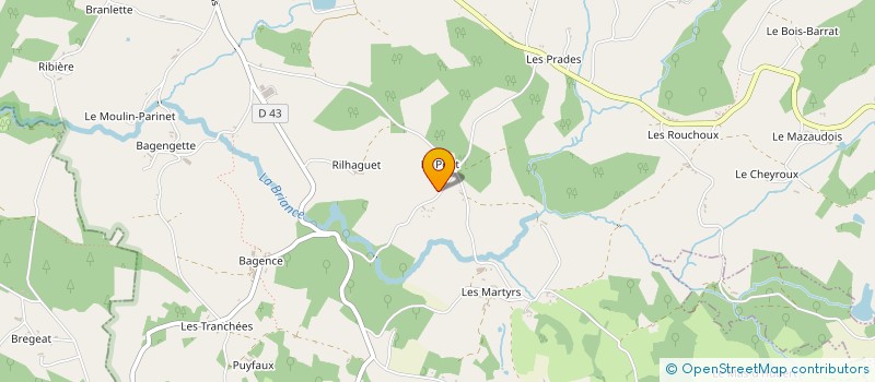 localisation de l'entreprise MADAME MARCELLE BORGET à LA CROISILLE-SUR-BRIANCE