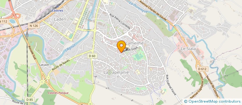 localisation de l'entreprise MADAME MARCELLE BOUKESSE LEMINE à CASTRES