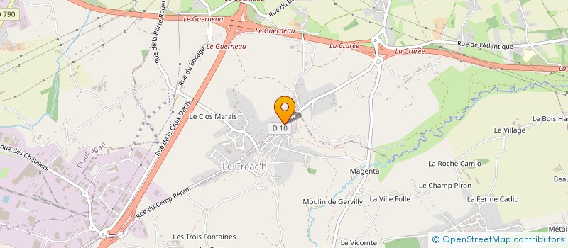 localisation de l'entreprise MADAME MARCELLE BOULBIN  TREGUEUX