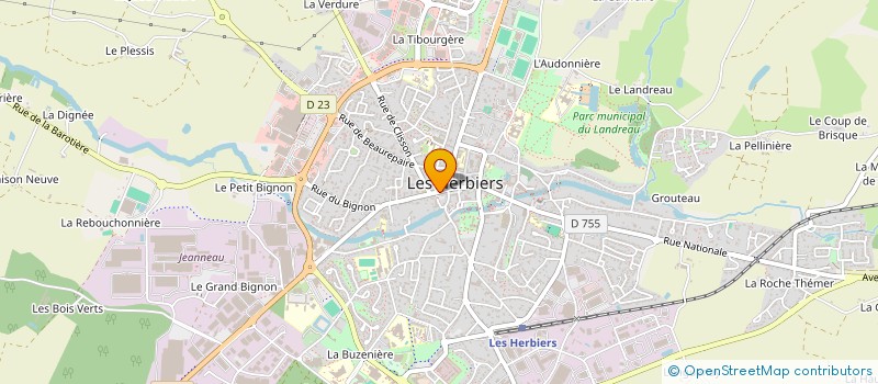 localisation de l'entreprise MADAME MARCELLE BOURASSEAU à LES HERBIERS