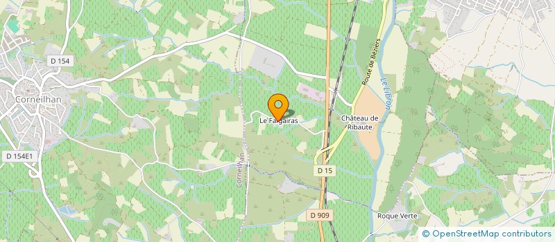 localisation de l'entreprise MADAME MARCELLE BOUTINAUD  LIEURAN-LES-BEZIERS