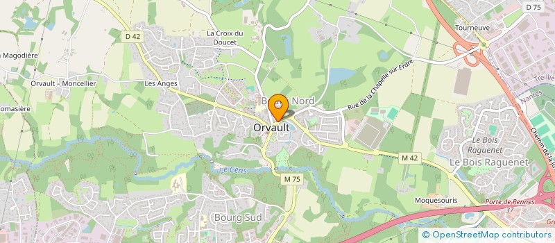 localisation de l'entreprise MADAME MARCELLE BREHERET à ORVAULT