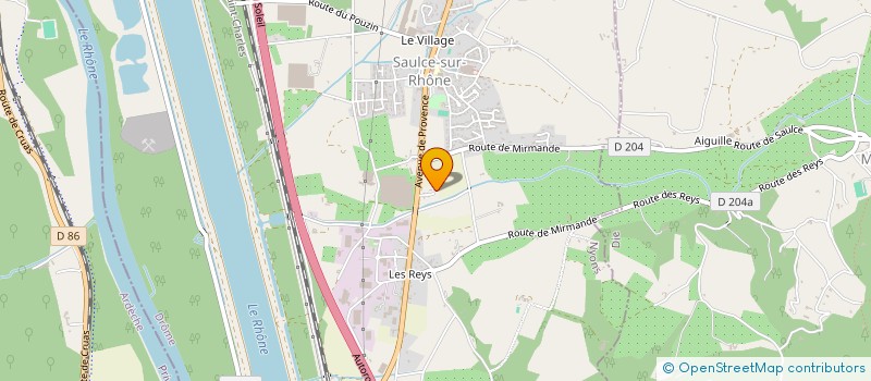 localisation de l'entreprise MADAME MARCELLE BROURHANT  SAULCE-SUR-RHONE