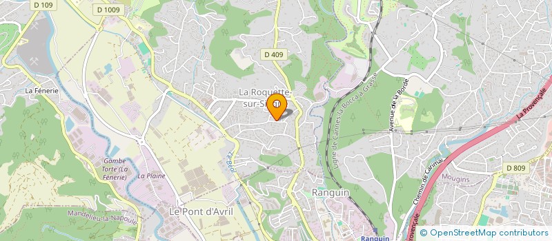 localisation de l'entreprise MADAME MARCELLE CAVALLI à LA ROQUETTE-SUR-SIAGNE
