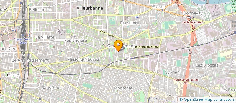 localisation de l'entreprise MADAME MARCELLE CHARANCON  VILLEURBANNE