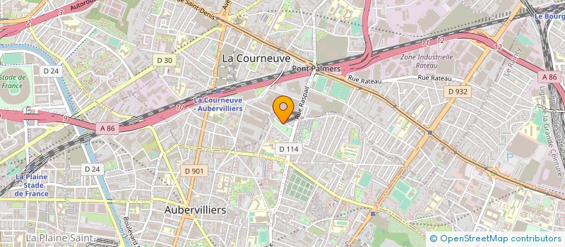 localisation de l'entreprise MADAME MARCELLE CHATAIN à AUBERVILLIERS