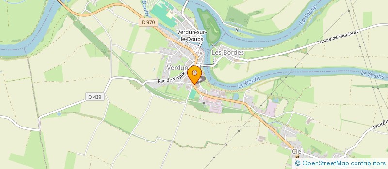 localisation de l'entreprise MADAME MARCELLE CHERVET à VERDUN-SUR-LE-DOUBS