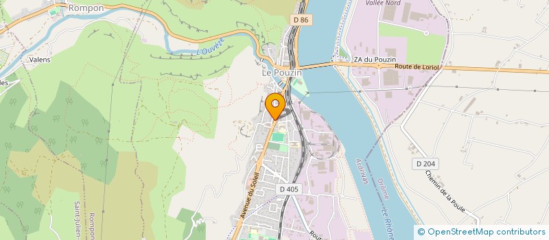 localisation de l'entreprise MADAME MARCELLE CORDIER  LE POUZIN