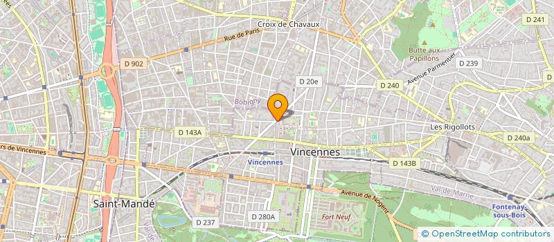 localisation de l'entreprise MADAME MARCELLE CORNOLO à VINCENNES