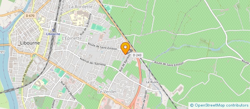 localisation de l'entreprise MADAME MARCELLE COUDERC à LIBOURNE