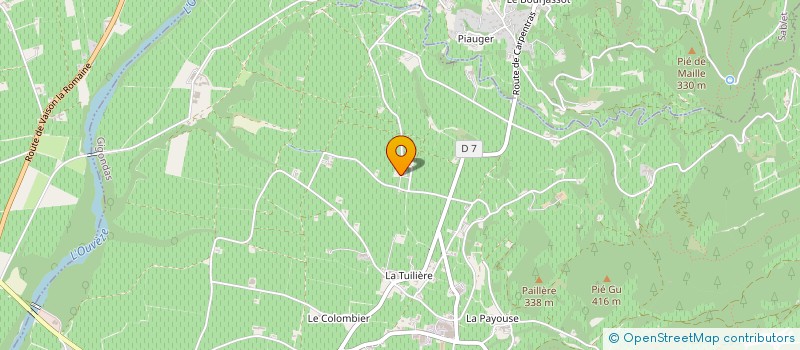 localisation de l'entreprise MADAME MARCELLE COULLET  GIGONDAS