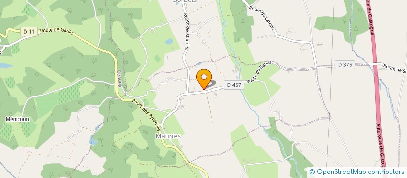 localisation de l'entreprise MADAME MARCELLE COURALET  MAURIES