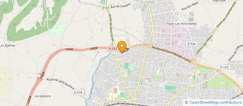 localisation de l'entreprise MADAME MARCELLE DARNAUD  ROMANS-SUR-ISERE