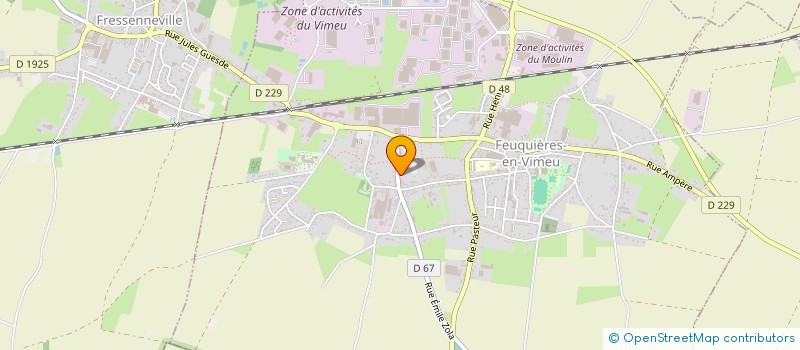 localisation de l'entreprise MADAME MARCELLE DAVERGNE  FEUQUIERES-EN-VIMEU