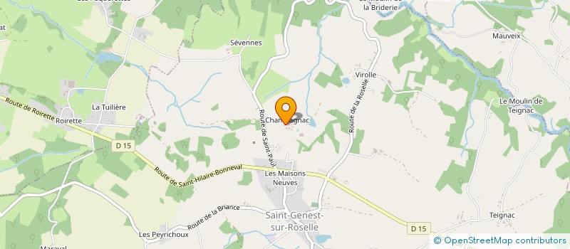 localisation de l'entreprise MADAME MARCELLE DEMOULIN à SAINT-GENEST-SUR-ROSELLE