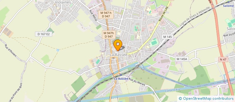 localisation de l'entreprise MADAME MARCELLE DEVULDER  LA BASSEE