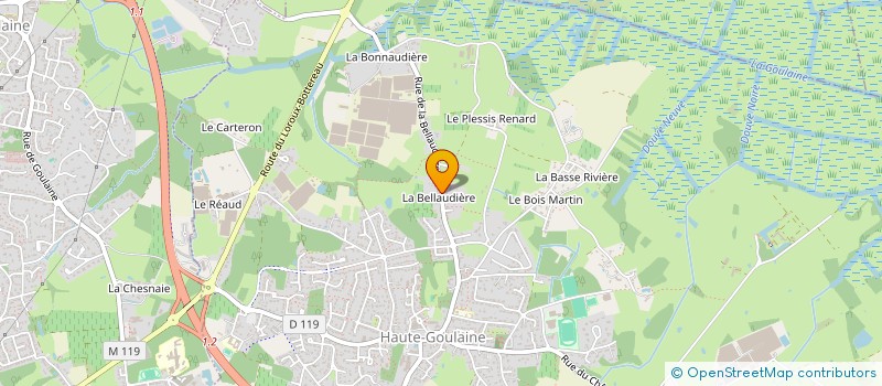 localisation de l'entreprise MADAME MARCELLE DUFFLAN à HAUTE-GOULAINE