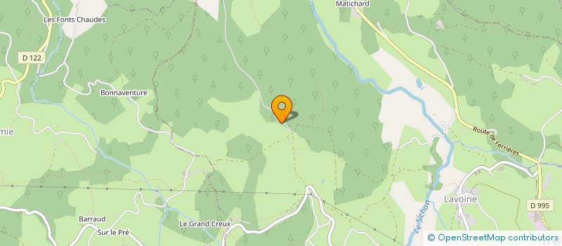 localisation de l'entreprise MADAME MARCELLE DUMONT à LAVOINE