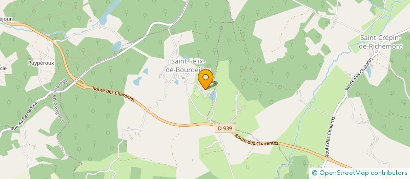 localisation de l'entreprise MADAME MARCELLE DUMONT  SAINT-FELIX-DE-BOURDEILLES