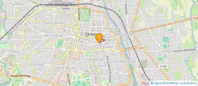 localisation de l'entreprise MADAME MARCELLE DUMONT  TARBES