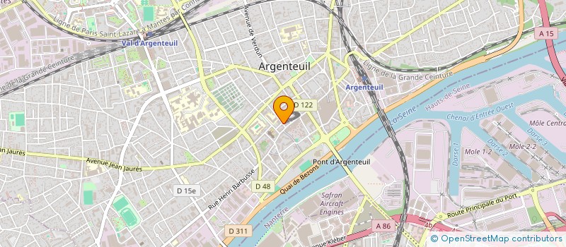 localisation de l'entreprise MADAME MARCELLE DUPONT à ARGENTEUIL