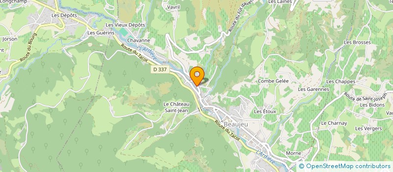 localisation de l'entreprise MADAME MARCELLE DURET  BEAUJEU