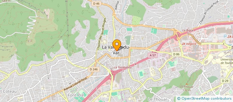 localisation de l'entreprise MADAME MARCELLE FAURE à LA VALETTE-DU-VAR