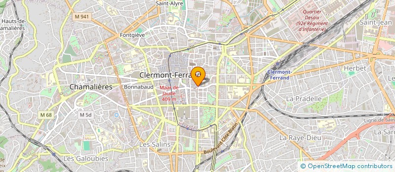 localisation de l'entreprise MADAME MARCELLE FAURE  CLERMONT-FERRAND