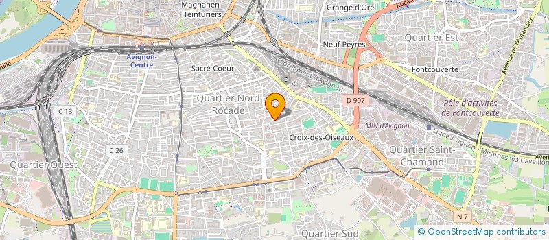 localisation de l'entreprise MADAME MARCELLE FAUVET  AVIGNON